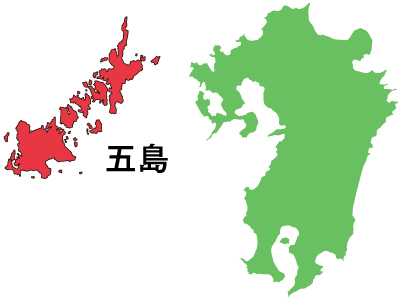 五島列島の位置図